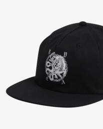 6 Benj - Casquette snapback pour Homme Noir UVYHA00307 RVCA