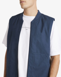 2 Varsity - Vest Jacket for Men Blue UVYJK00135 RVCA