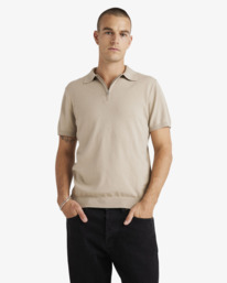 0 Qtr - Pull pour Homme Beige UVYSW00119 RVCA