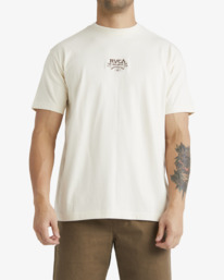 0 Roswell - T-shirt à manches courtes pour Homme Blanc UVYZT00764 RVCA