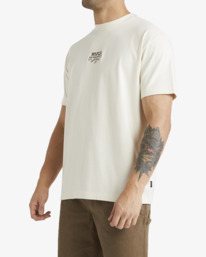 3 Roswell - Maglietta a maniche corte da Uomo White UVYZT00764 RVCA