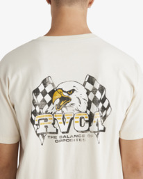 2 Race Day - Short Sleeves T-Shirt for Men White UVYZT00905 RVCA