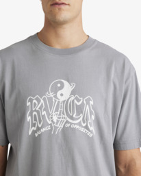 2 Spun Out - Short Sleeves T-Shirt for Men Gray UVYZT00913 RVCA