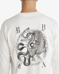 2 Benj - Long Sleeves T-Shirt for Men White UVYZT00920 RVCA