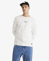 0 Benj - Long Sleeves T-Shirt for Men White UVYZT00920 RVCA