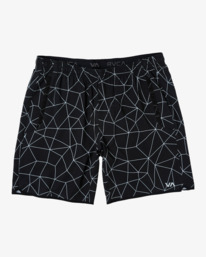 0 VA Sport Yogger Stretch 17" - Performance Shorts für Männer Weiss V201TRYS RVCA