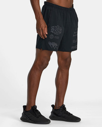 5 VA Sport Yogger Stretch 17" - Performance Shorts for Men Black V201TRYS RVCA