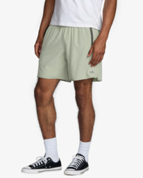 4 VA Sport Yogger Stretch 17" - Performance Shorts für Männer Schwarz V201TRYS RVCA