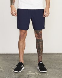 2 VA Sport Yogger Stretch 17" - Performance Shorts for Men Blue V201TRYS RVCA