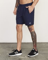 4 VA Sport Yogger Stretch 17" - Performance Shorts for Men Blue V201TRYS RVCA