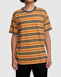 1 Capistrano Stripe - T-Shirt for Men  W1KTRARVP1 RVCA