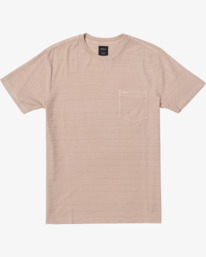 0 Texture Stripe - T-Shirt for Men Gray W1KTRDRVP1 RVCA