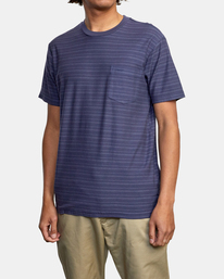 4 Texture Stripe - Camiseta para Hombre Azul W1KTRDRVP1 RVCA