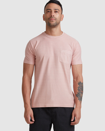 6 Texture Stripe - T-Shirt for Men Gray W1KTRDRVP1 RVCA