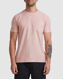 8 Texture Stripe - T-Shirt for Men Gray W1KTRDRVP1 RVCA