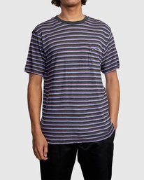 1 Toluca Micro Stripe - T-shirt pour Homme  W1KTRERVP1 RVCA