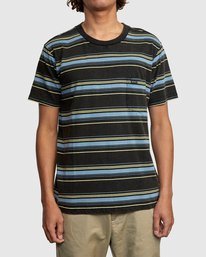 1 Bez Stripe - T-Shirt for Men Black W1KTRJRVP1 RVCA