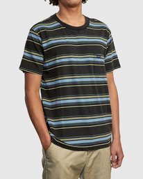 5 Bez Stripe - T-Shirt for Men Black W1KTRJRVP1 RVCA