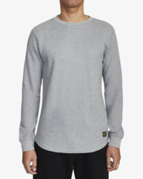 1 Recession Day Shift - Long Sleeve Thermal Top for Men Grey W1KTRKRVP1 RVCA