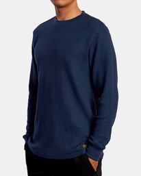 3 Recession Collection Day Shift - Long Sleeve Thermal Top for Men Blue W1KTSKRVMU RVCA