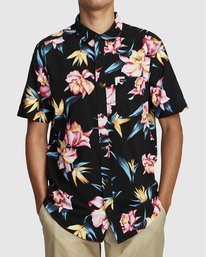 3 Akora Floral - Chemise manches courtes pour Homme  W1SHIBRVP1 RVCA