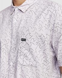 2 Oblow Waves - Short Sleeve Shirt for Men Roxo W1SHIDRVP1 RVCA