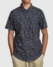 4 Eternal - Camisa de manga corta para Hombre Azul W1SHIERVP1 RVCA