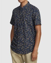 3 Eternal - Camisa de manga corta para Hombre Azul W1SHIERVP1 RVCA