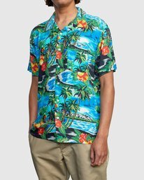 4 Kawela - Camisa de manga corta para Hombre  W1SHRCRVP1 RVCA