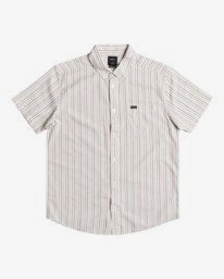 0 Cassidy Stripe - Short Sleeve Shirt for Men  W1SHRNRVP1 RVCA
