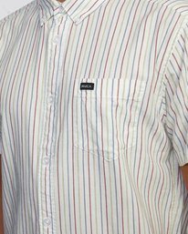 4 Cassidy Stripe - Short Sleeve Shirt for Men  W1SHRNRVP1 RVCA