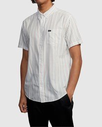 5 Cassidy Stripe - Short Sleeve Shirt for Men  W1SHRNRVP1 RVCA