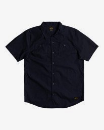0 Recession Collection Day Shift - Short Sleeve Shirt for Men Blue W1SHRSRVP1 RVCA