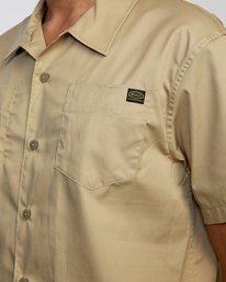 4 Recession Collection Day Shift - Short Sleeve Shirt for Men  W1SHRSRVP1 RVCA