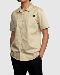 5 Recession Collection Day Shift - Short Sleeve Shirt for Men  W1SHRSRVP1 RVCA