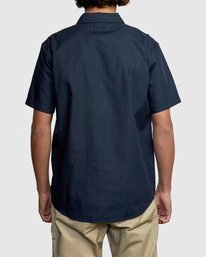 3 Recession Collection Day Shift - Short Sleeve Shirt for Men Blue W1SHRSRVP1 RVCA