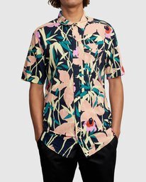 1 Bamboo Floral - Short Sleeve Shirt for Men  W1SHRZRVP1 RVCA
