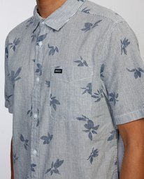 3 Endless Seersucker - Short Sleeve Shirt for Men Blue W1SHSFRVP1 RVCA