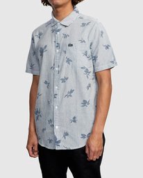 5 Endless Seersucker - Short Sleeve Shirt for Men Blue W1SHSFRVP1 RVCA