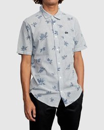 7 Endless Seersucker - Short Sleeve Shirt for Men Blue W1SHSFRVP1 RVCA