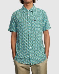 2 Vanner Gauze - Camisa de manga corta para Hombre  W1SHSIRVP1 RVCA