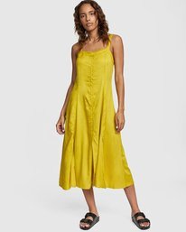 0 Jethro - Robe midi pour Femme Jaune W3DRRJRVP1 RVCA