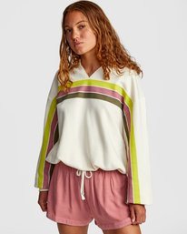 3 Mambo - Sudadera ligeramente corta para Mujer  W3FLRARVP1 RVCA
