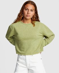 0 Kingston - Sudadera ligeramente corta para Mujer  W3FLRBRVP1 RVCA
