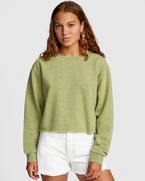 4 Kingston - Sudadera ligeramente corta para Mujer  W3FLRBRVP1 RVCA