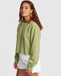 5 Kingston - Sudadera ligeramente corta para Mujer  W3FLRBRVP1 RVCA