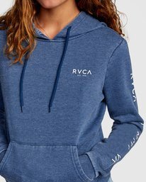 2 RVCA Classic - Hoodie for Women Blue W3HORCRVP1 RVCA