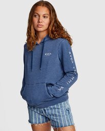 4 RVCA Classic - Hoodie for Women Blue W3HORCRVP1 RVCA
