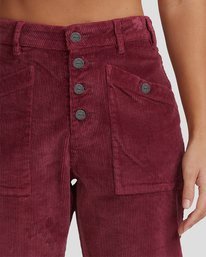 1 Badder - Pantalón de pana para Mujer Rojo W3PTRARVP1 RVCA