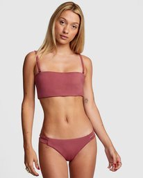 1 Solid - Braguita de bikini discreta para Mujer Violeta W3SBRCRVP1 RVCA